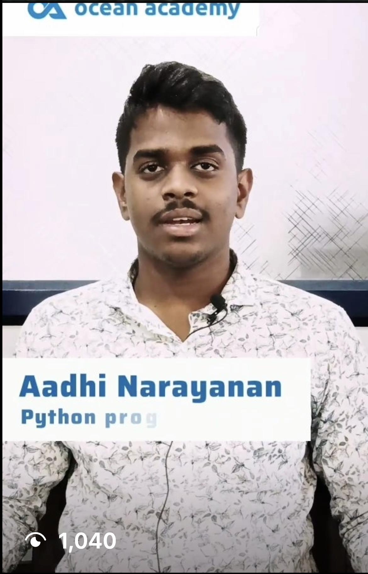 Adhi Narayanan testimonial
